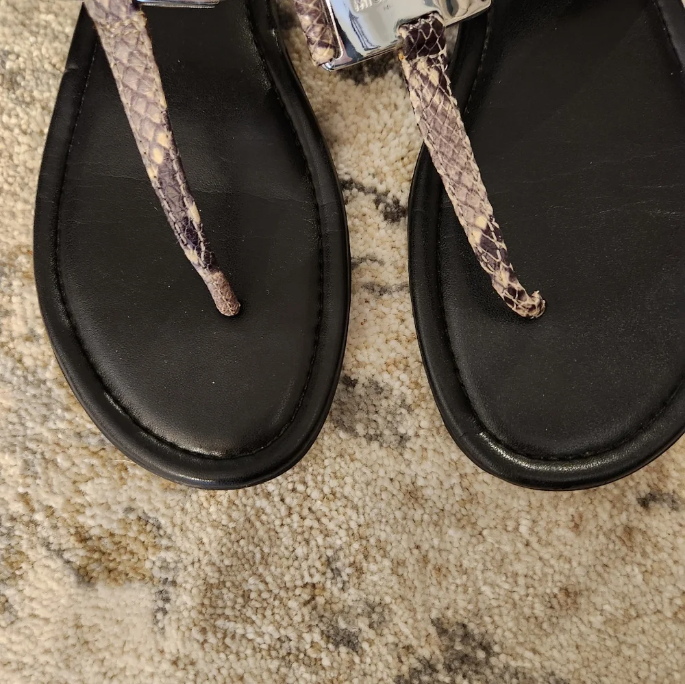 Michael kors leather sandals, 9.5